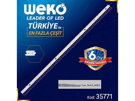 Диодна лента 1 бр/pc  17Y 65INCH _A-TYPE_REV0.0_160809 - 65UJ63_UHD_A LED563