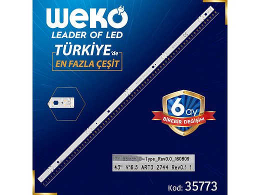 Диодна лента 1 бр/pc  17Y 65INCH_C-TYPE_REV0.0_160809 - 65UJ63_UHD_C LED565