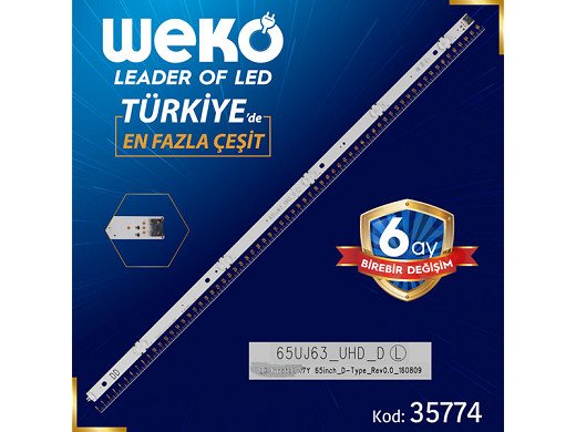 Диодна лента 1 бр/pc  17Y 65INCH_D-TYPE_REV0.0_160809 - 65UJ63_UHD_D  LED566