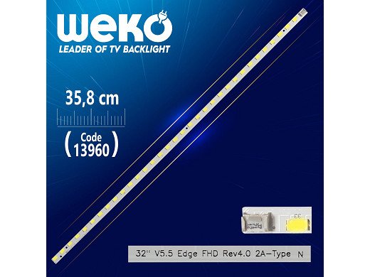 Диодна лента 1 бр/pc  32 INCH V5.5 EDGE FHD 2B REV4.0 A-TYPE