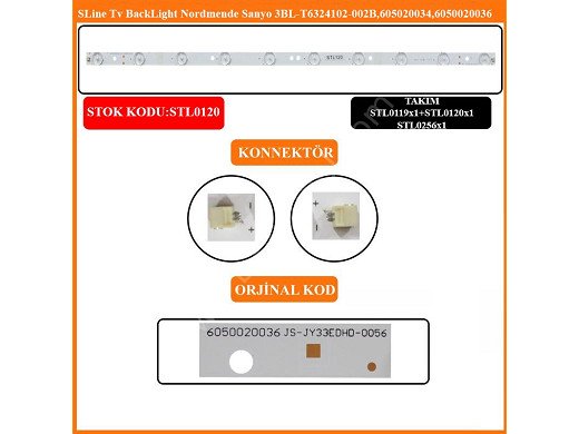 Диодна лента 1 бр/pc 3BL-T6324102-21A/C LED295=LED297