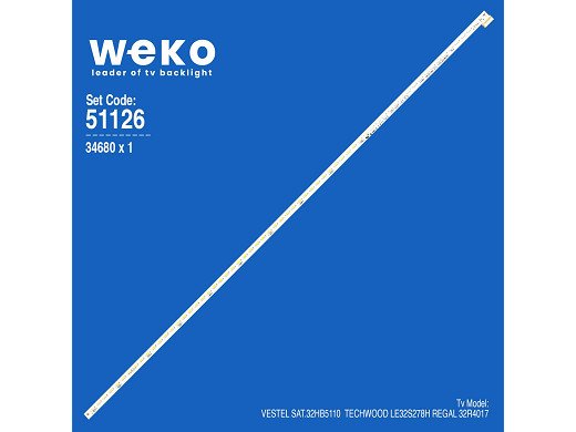 Диодна лента 1 бр/pc  42INCH SNB 7020PKG 60EA REV0.6 131220