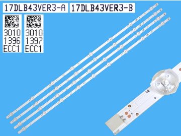 Led Backlight 43" DRT UHD set-4pcs  Alu LED582-3