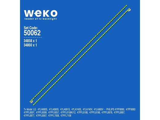 Диодни ленти комплект 2 бр/pc  47 INCH V13 ART REV0.4 6920L-0001C L-TYPE