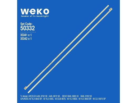 Диодни ленти комплект 2 бр/pcs Led Backlight 49" A49L 9762 5B ZPN60601-A/B set-2