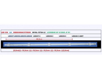 Led Backlight 50INCH ROW2.1 6916L-1272A LED238