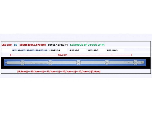 Диодна лента 1 бр/pc  50INCH ROW2.1 6916L-1273A