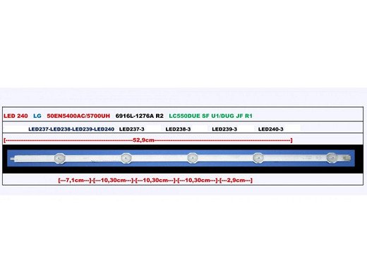 Диодна лента 1 бр/pc  50INCH ROW2.1 6916L-1276A