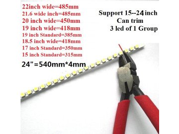 Диодни ленти универсални -2 бр. 540mm UNIVERSAL led90 +Driver