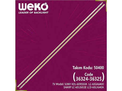 Диодни ленти кмплекти 2 бр/pcs.Led Backlight 60 INCH 7030PKG 68EA