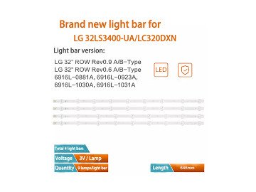 LED BAR SET 32" 6916L-1030 6916L-1031