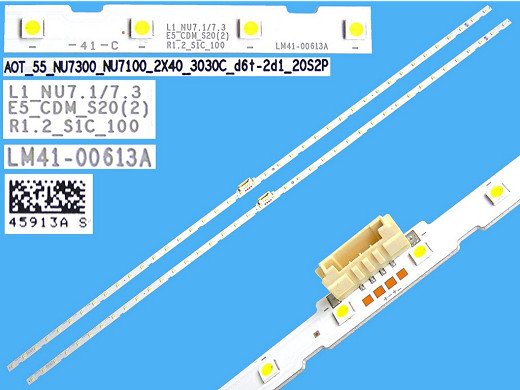 Диодни ленти комплект 2 бр/pcs ELED1103 AOT_55_NU7100F_2X40