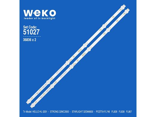 Диодни ленти комплект 2 бр/pc D3200601-3030HS-M