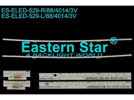 LED подсветка комплект LBM550M1108-MH-4 L/R