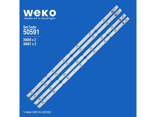 Диодни ленти комплект 4 бр/pcs 32inch NDV Rev0.4