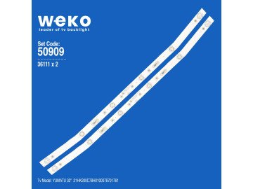 Диодни ленти комплект 2 бр/pcs MS-L1160 с лепенка за прикрепване