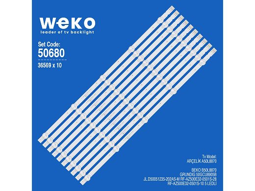 Диодни ленти комплект 10 бр/pcs  RF-AZ500E32-0501S-28 A0 set-10