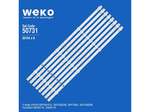 LED подсветка комплект SVK500AL1_WICOP_4LED_REV03