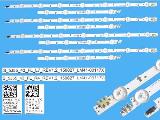 Диодни ленти комплект 8 pcs LM41-00117X & LM41-00117W