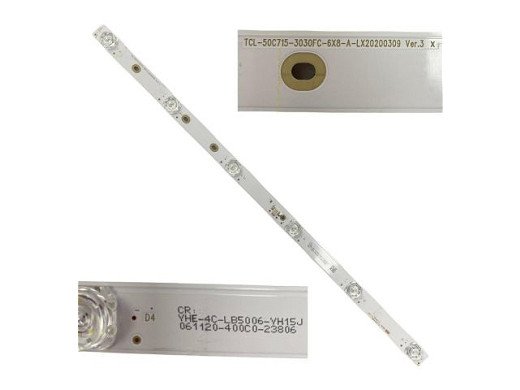 Диодни ленти комплект 10 бр/pcs TCL 50C715 3030FC-6X8-A 6X2-B-LX20200309 4C-LB5006-YH16J
