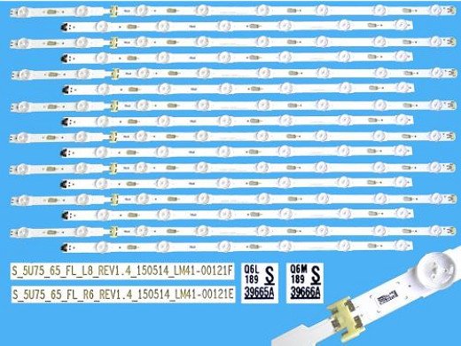 Диодни ленти комплект 16 бр/pcs BN96-39665A BN96-39667A Original