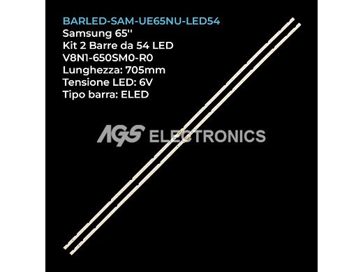 Диодни ленти комплект 2 бр/pcs V8N1-650SM0-R0 (BN96-45635A, LM41-00614A)  Original long LED