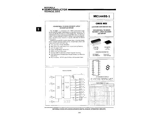 Интегрална схема  MC14493P