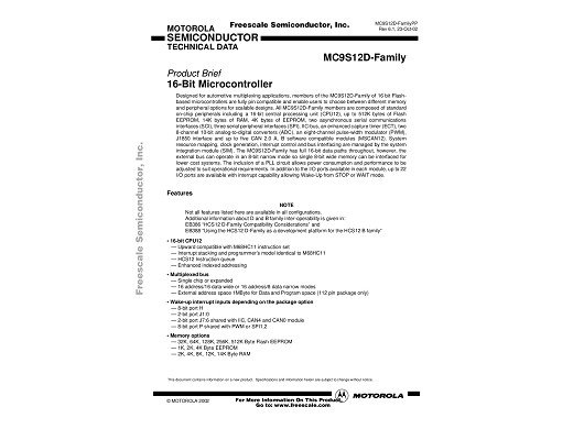 Интегрална схема MC9S12DG128CFUE PQFP-80