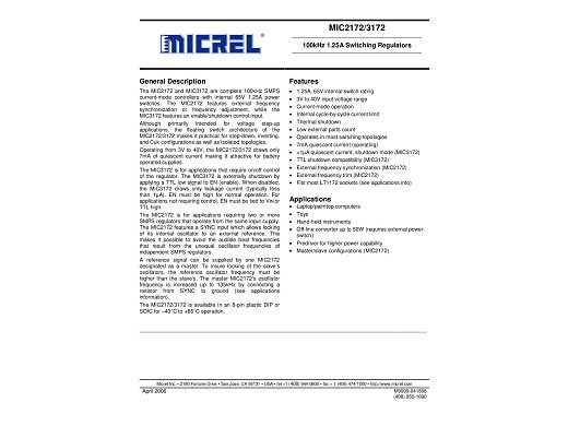 Интегрална схема MIC3172YM SO-8