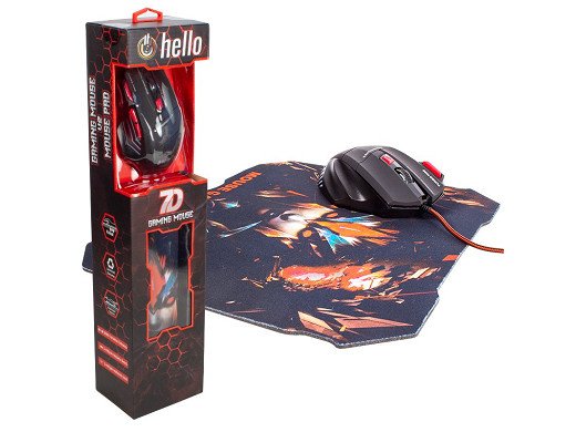 Компютърна мишка HL-39 + MOUSE PAD USB безжична игрална