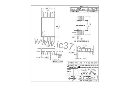 Интегрална схема  MSC1691AI TSSOP-16