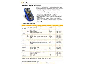 Цифров мултиметър OWB35T+