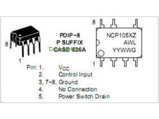 Интегрална схема NCP1055 DIP-7