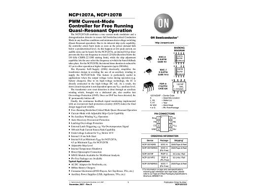 Интегрална схема NCP1207DR2G  SOP-8
