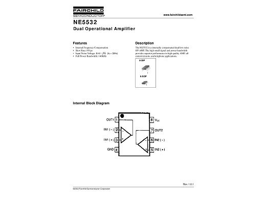 Интегрална схема NE5532APSR SOP-8