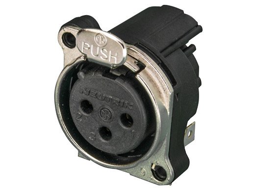 Конектор  XLR  гнездо женски  PIN: 3 ъглов NTR-NC3FBH2