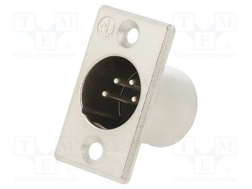 NC4MP 4pins CANON Female panel