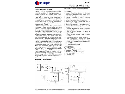 Интегрална схема  OB2268CP SO-8