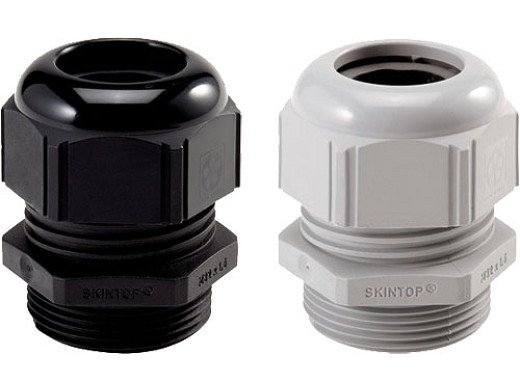 BM4716N Cable gland; PG16; IP68; polyamide; black