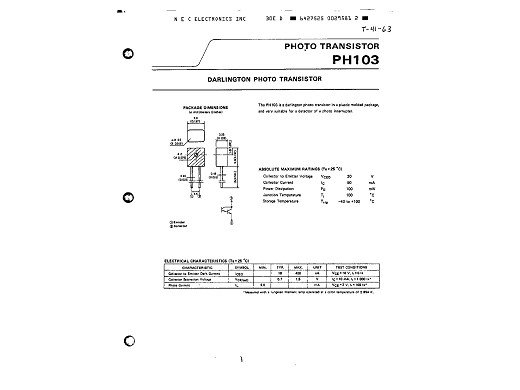 Фото транзистор PH103