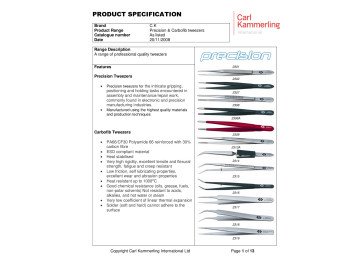 Пинсета T-2303 140mm 90'  TWEEZERS 2303