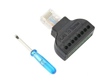PM-24267 RJ45 CAT5 TO 8 PIN SCREW TERMINAL