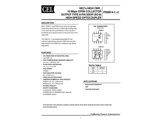 Интегрална схема PS9814-2 SOP-8