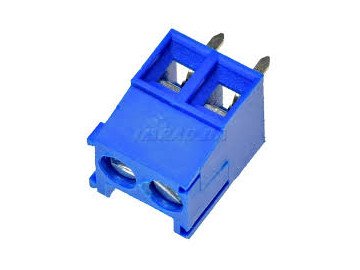 Pcb клема  с 2 пина TB-3.5-P-2P-BL