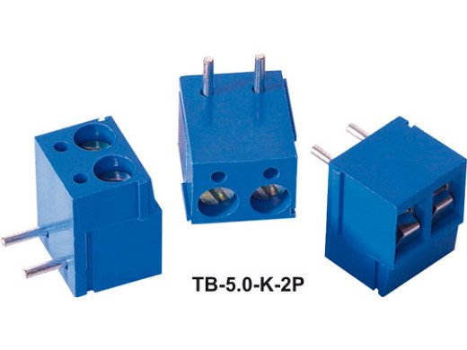 Pcb клема  с 2 пина TB-5.0-K-2P