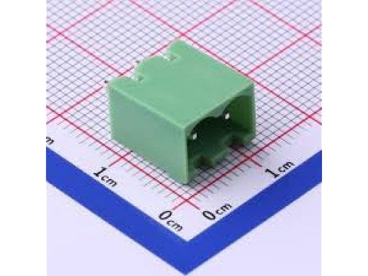 Pcb клема  с 2 пина TBG-5-PW-2P-GN