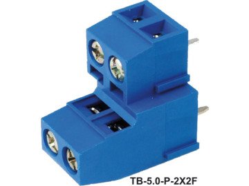Pcb клема  с 2x2 пина TB-5.0-P-2x2F