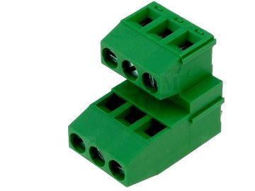 Pcb клема  с 2x3 пина TB-5.0-P-2X3F