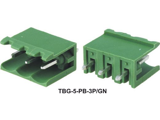 Pcb клема  с 3 пина TBG-5-PB-3P/GN