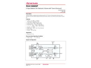 Интегрална схема R2A15908SP